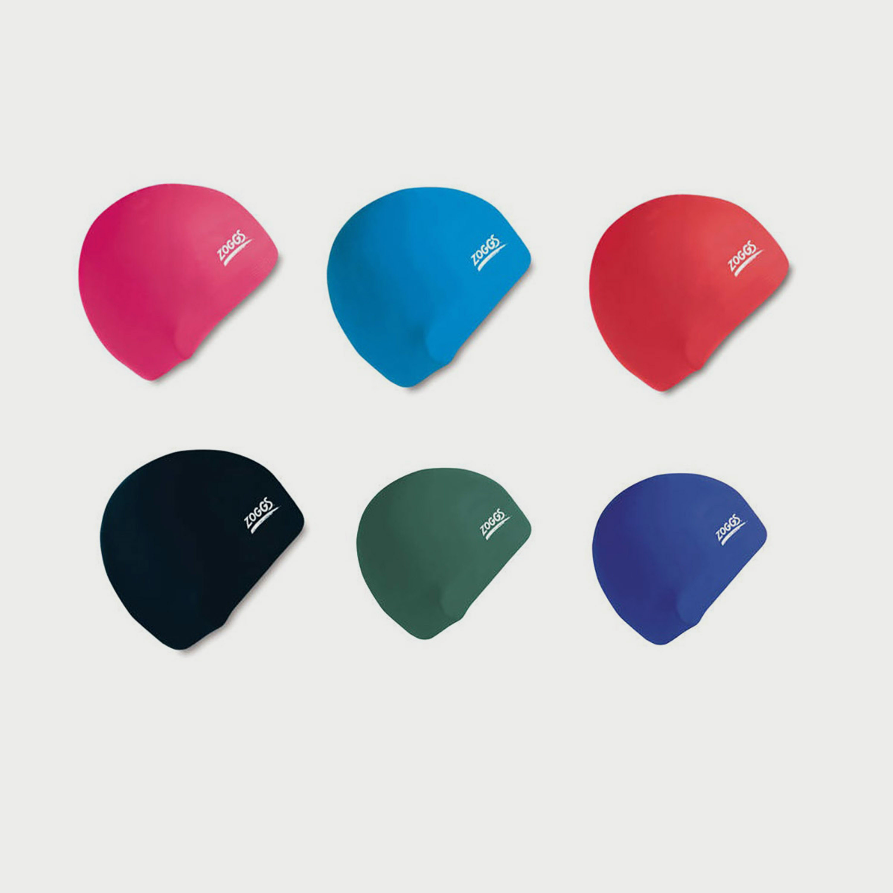 Zoggs Junior Silicone Swimming Cap Assorted One Size -sports-gear-swimming-girl-image-2