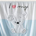 Juniors Fleece Raschel Blanket with Bear Detail - 100x75 cm-Blankets and Throws-thumbnail-1