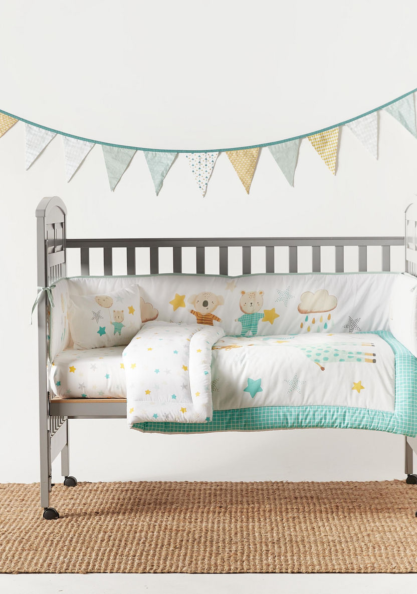Juniors 5-Piece Stars Embellished Bedding Set - 90x130 cm-Baby Bedding-image-1
