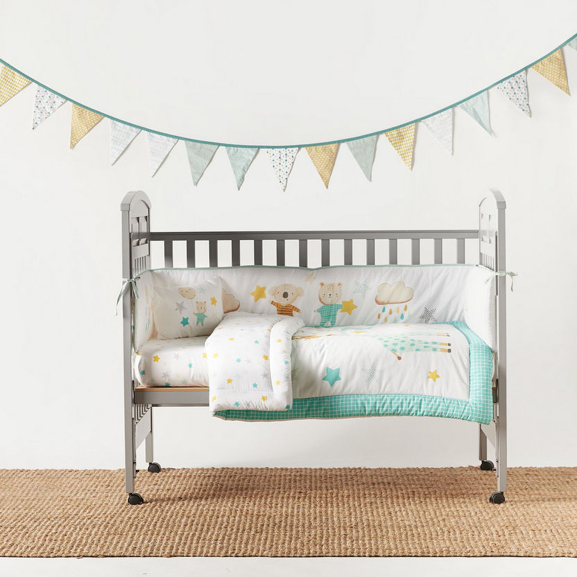 Juniors 5-Piece Stars Embellished Bedding Set - 90x130 cm-Baby Bedding-image-1