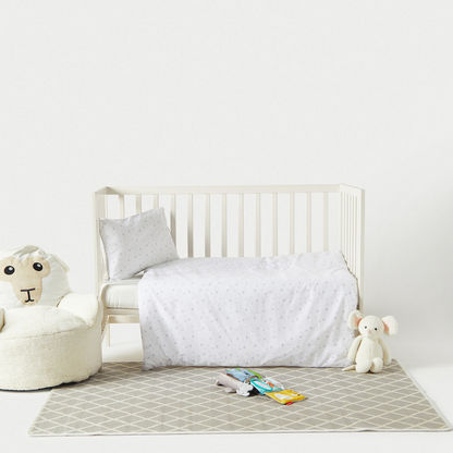 Juniors Star Print Duvet Cover and Pillowcase Set-Baby Bedding-image-0