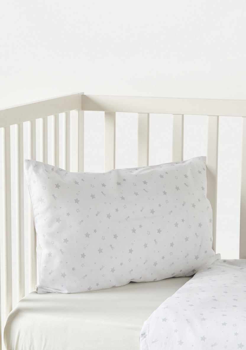 Juniors Star Print Duvet Cover and Pillowcase Set-Baby Bedding-image-2