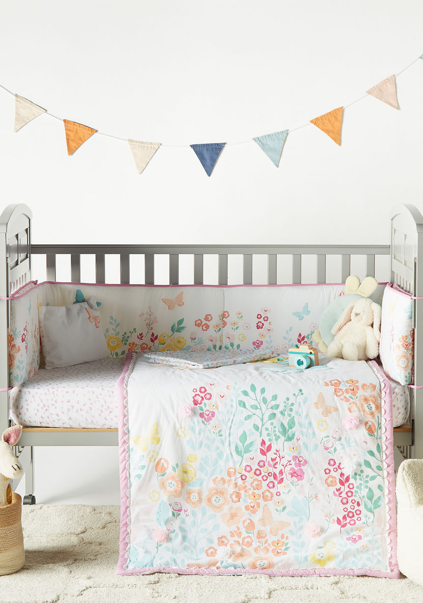 Juniors 5-Piece Butterfly Applique Comforter Set-Baby Bedding-image-0