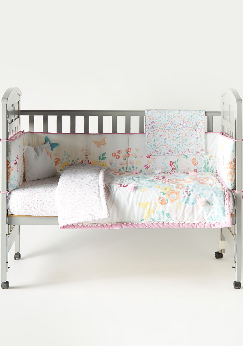 Juniors 5-Piece Butterfly Applique Comforter Set-Baby Bedding-image-1