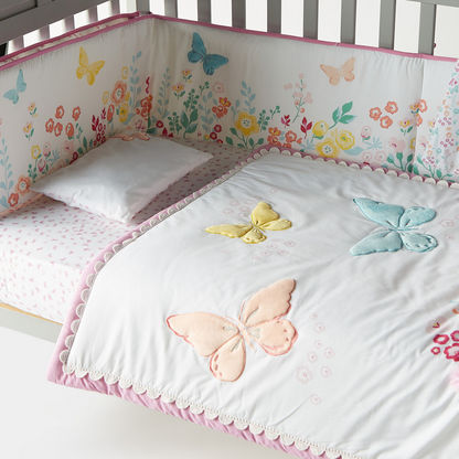 Juniors 5-Piece Butterfly Applique Comforter Set-Baby Bedding-image-2