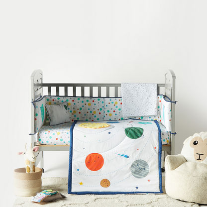 Juniors 5-Piece Solar System Applique Comforter Set - 90x130 cm-Baby Bedding-image-0