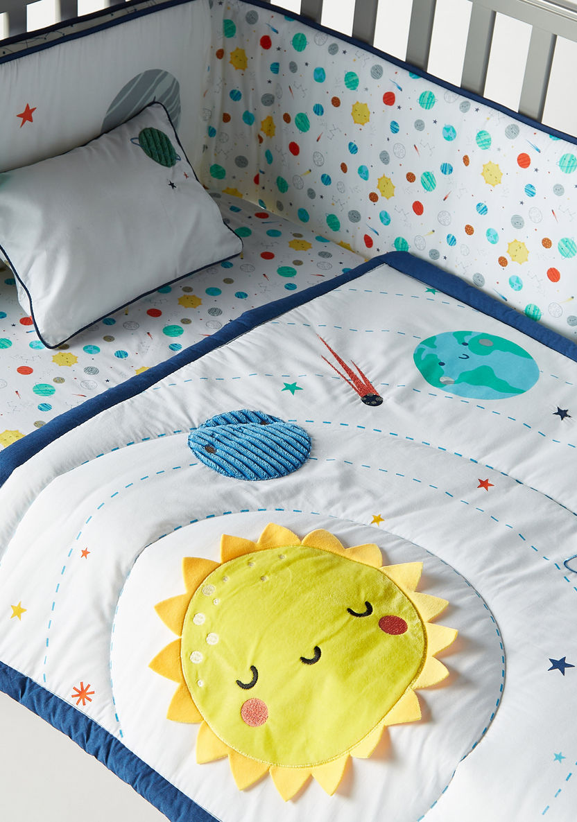 Juniors 5-Piece Solar System Applique Comforter Set - 90x130 cm-Baby Bedding-image-2