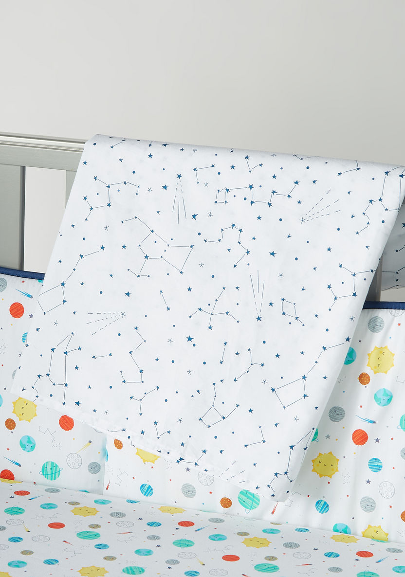Juniors 5-Piece Solar System Applique Comforter Set - 90x130 cm-Baby Bedding-image-4