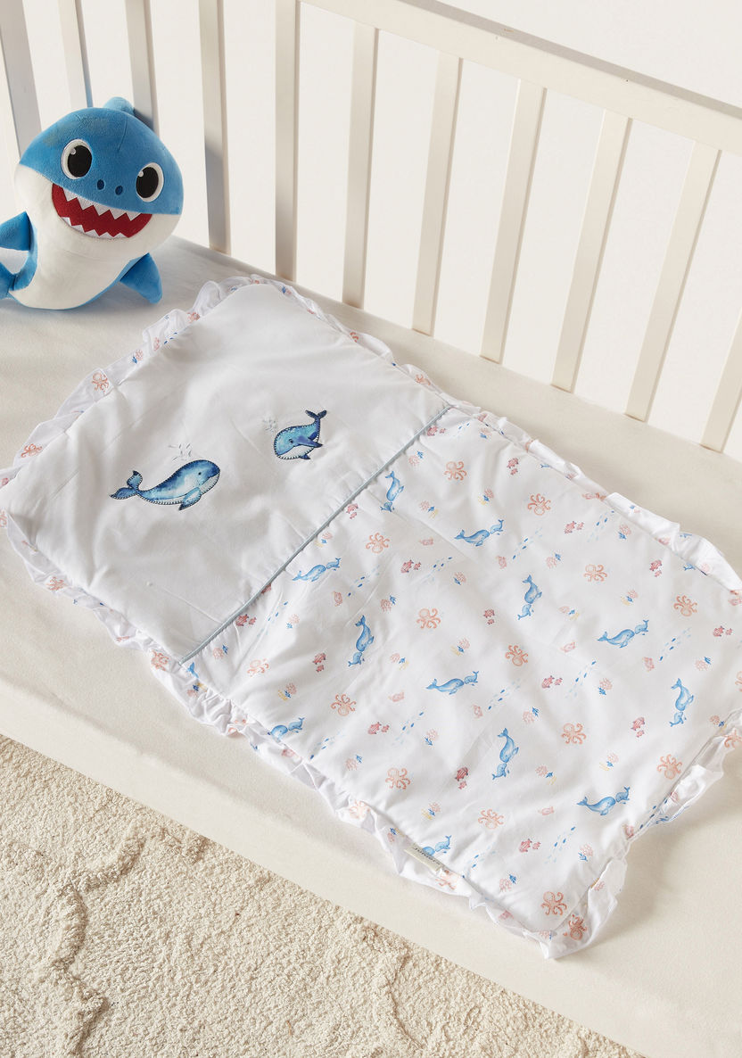 Juniors Sea World Embroidered Quilt - 45x75 cm-Blankets and Throws-image-0