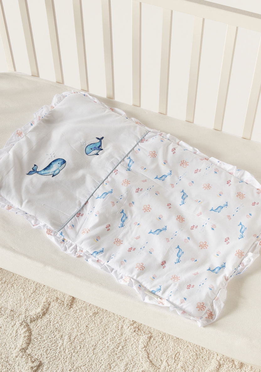 Juniors Sea World Embroidered Quilt - 45x75 cm-Blankets and Throws-image-1
