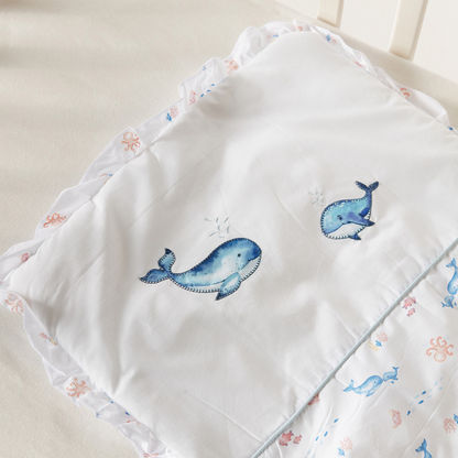 Juniors Sea World Embroidered Quilt - 45x75 cm-Baby Bedding-image-2