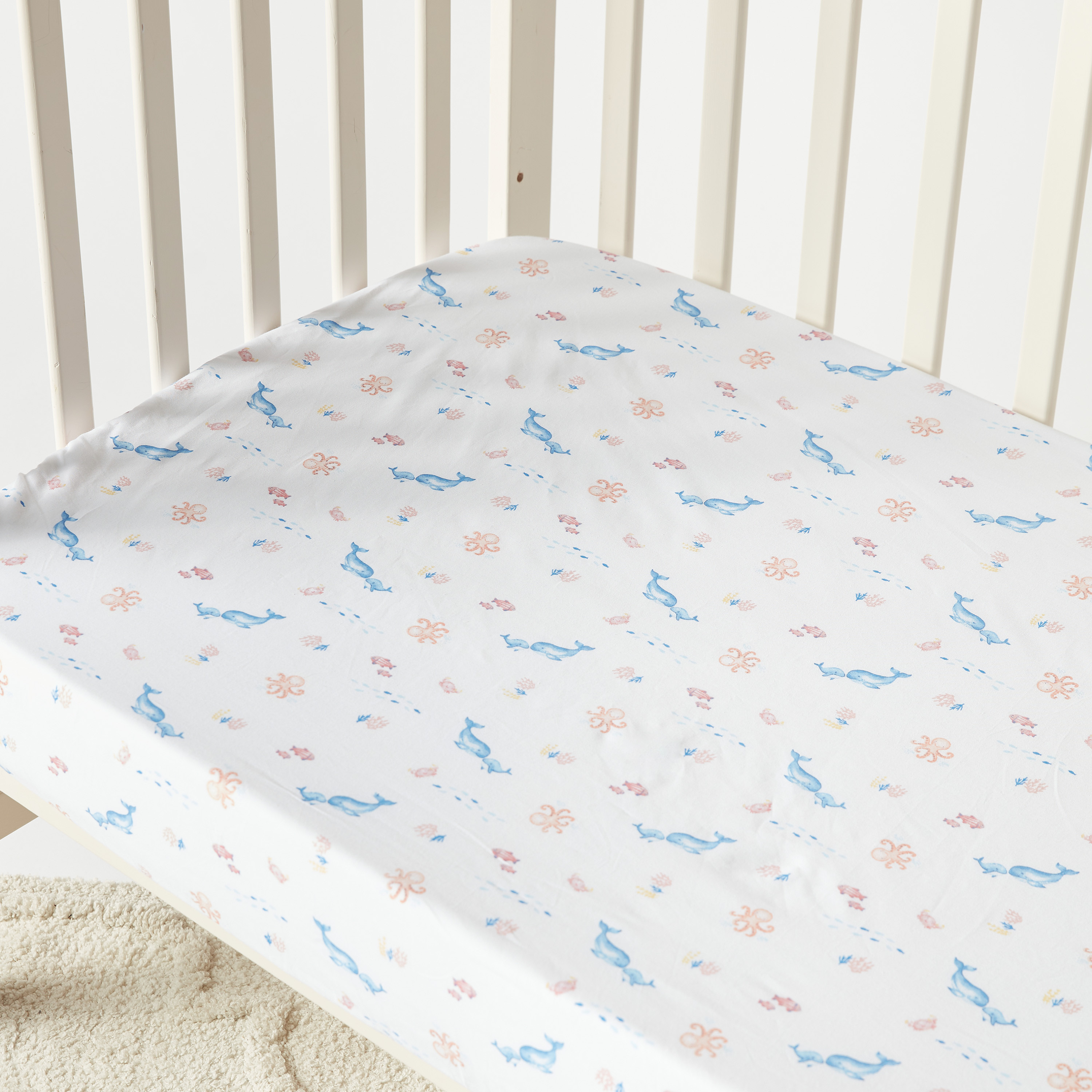 Juniors Printed Fitted Sheet-baby-nursery-babybedding-image-2