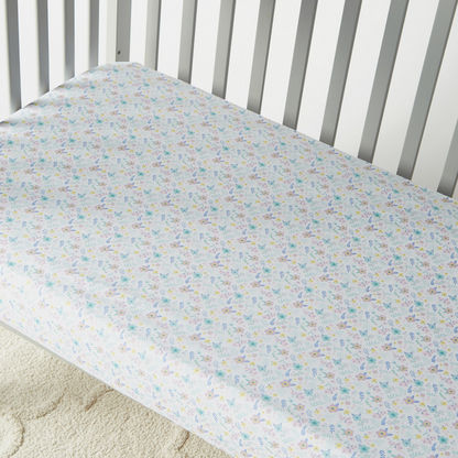 Juniors All-Over Floral Print Fitted Sheet-Baby Bedding-image-1