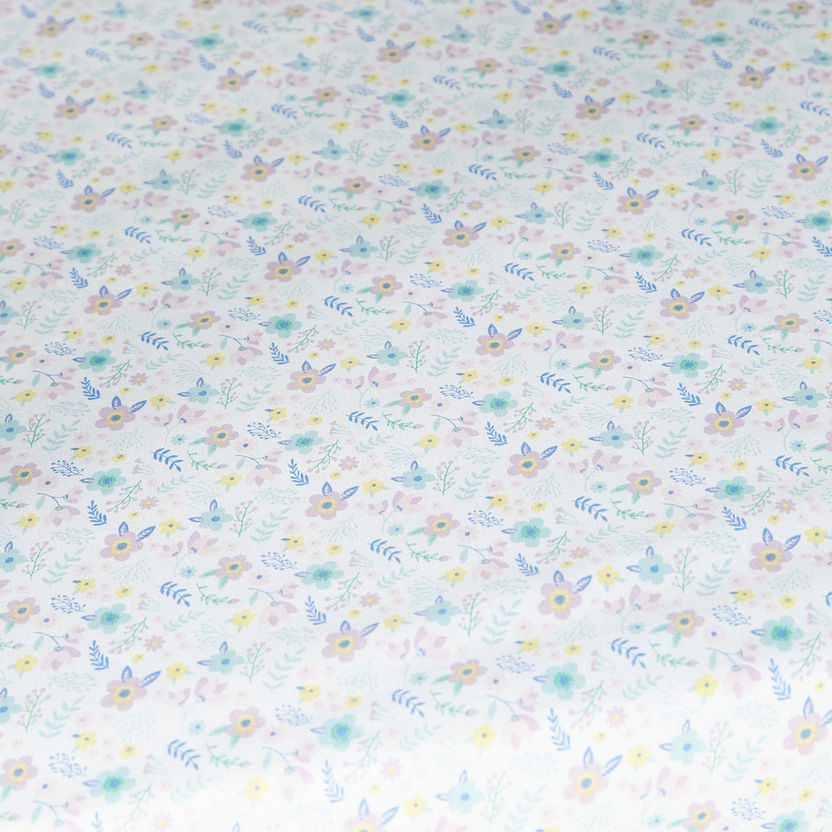 Juniors All-Over Floral Print Fitted Sheet-Baby Bedding-image-2