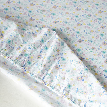 Juniors All-Over Floral Print Fitted Sheet-Baby Bedding-image-3