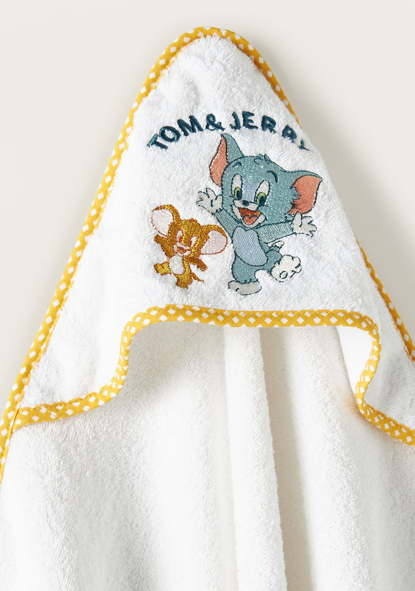 Disney Tom & Jerry Embroidered Hooded Towel - 60x120 cm-Towels and Flannels-image-1