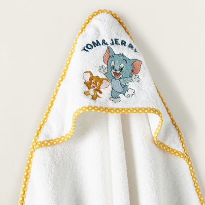 Disney Tom & Jerry Embroidered Hooded Towel - 60x120 cm-Towels and Flannels-image-1