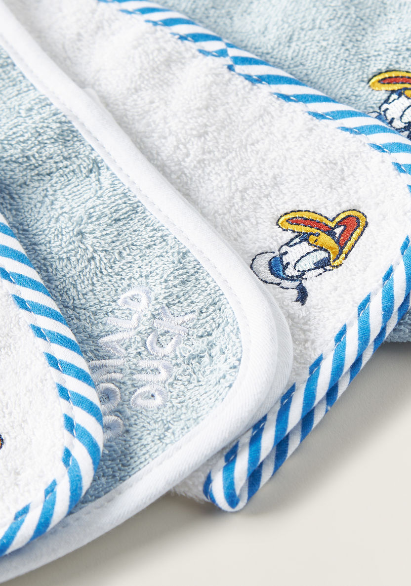Disney Donald Duck Embroidered 6-Piece Wash Cloth Set - 25x25 cm-Towels and Flannels-image-2