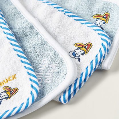 Disney Donald Duck Embroidered 6-Piece Wash Cloth Set - 25x25 cm-Towels and Flannels-image-2