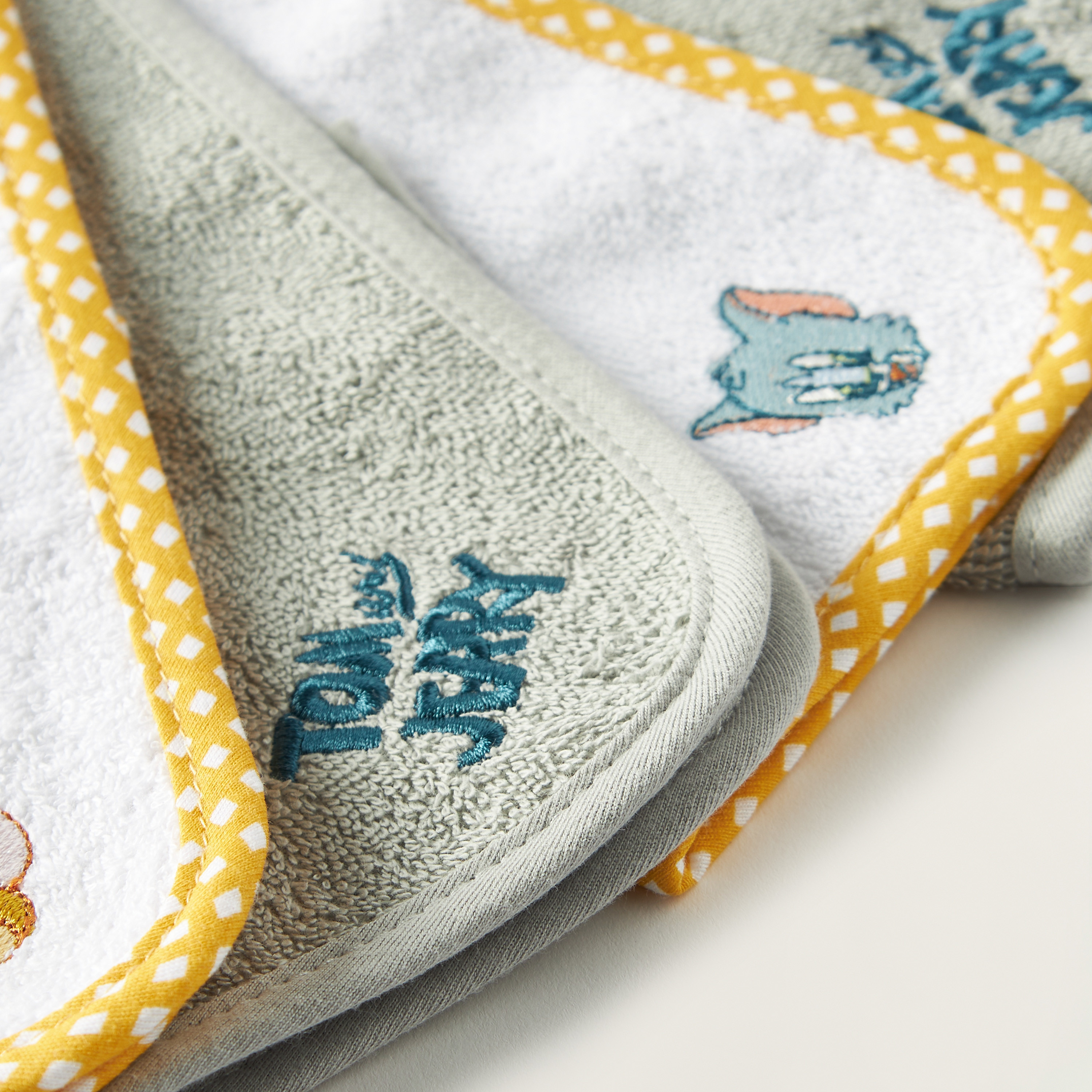 Disney Tom and Jerry Embroidered Washcloth - Set of 6-baby-bathandcare-towels-image-3