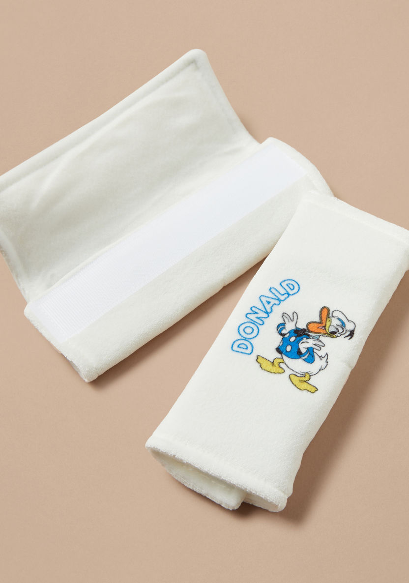 Disney Donald Duck Print 3-Piece Neck Pillow and Seat Belt Cover Set-Baby Bedding-image-2