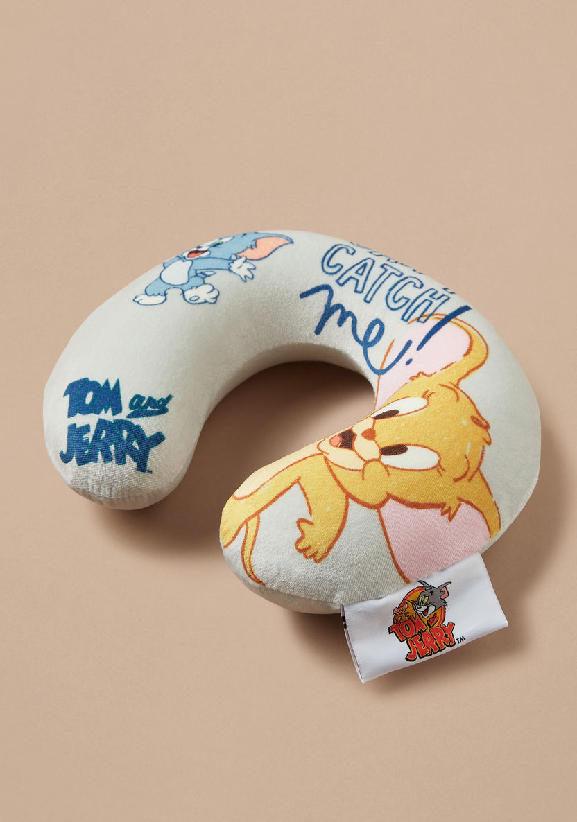 Disney Tom and Jerry Print 3-Piece Neck Pillow and Seat Belt Cover Set-Baby Bedding-image-3