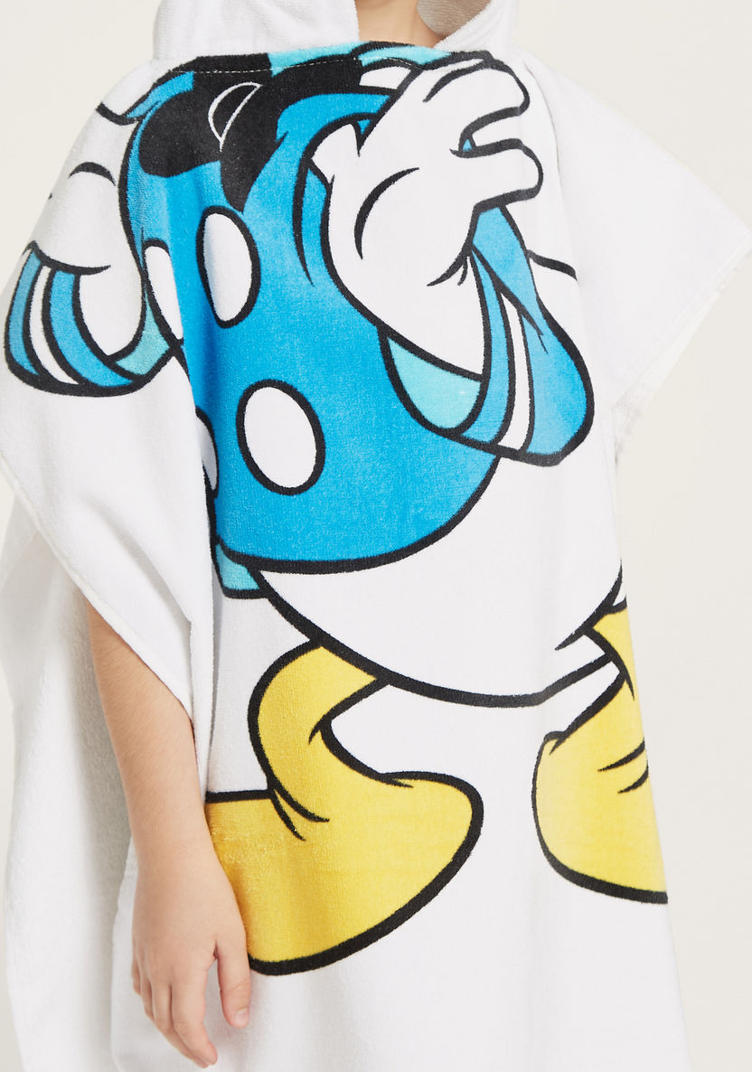 Disney Donald Duck Print Hooded Poncho-Towels and Flannels-image-2