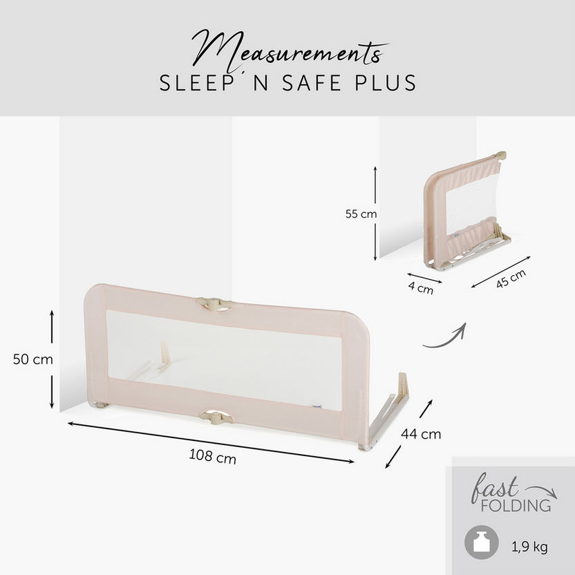Hauck Sleep N Safe Plus Bed Guard Rail-Babyproofing Accessories-image-2