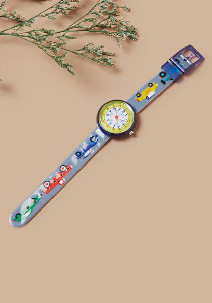 Charmz Printed Analog Wrist Watch with Pin Buckle Closure-Watches-image-0