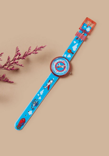 Charmz Printed Analog Wrist Watch with Pin Buckle Closure-Watches-image-0