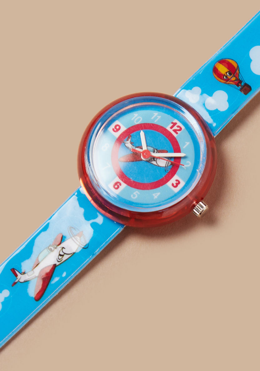 Charmz Printed Analog Wrist Watch with Pin Buckle Closure-Watches-image-3