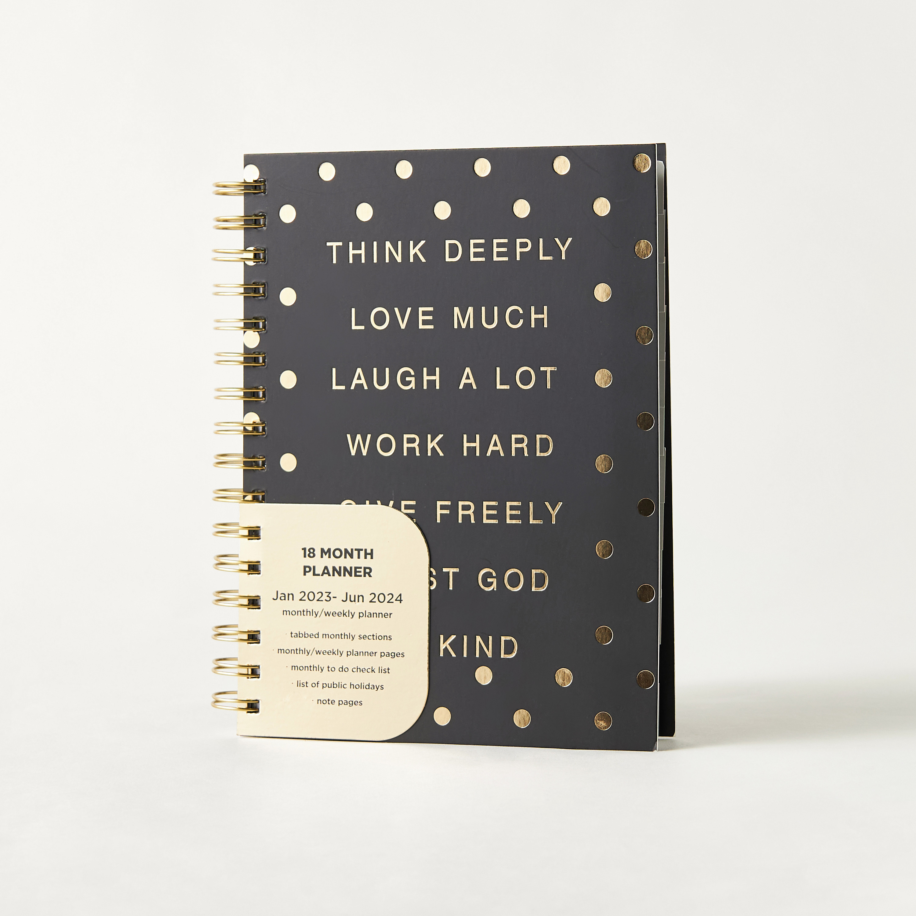 دفتر تخطيط ويوميات مقاس A5 بسلك لولبي وطبعات من سيلون-school-stationery-planners-image-1