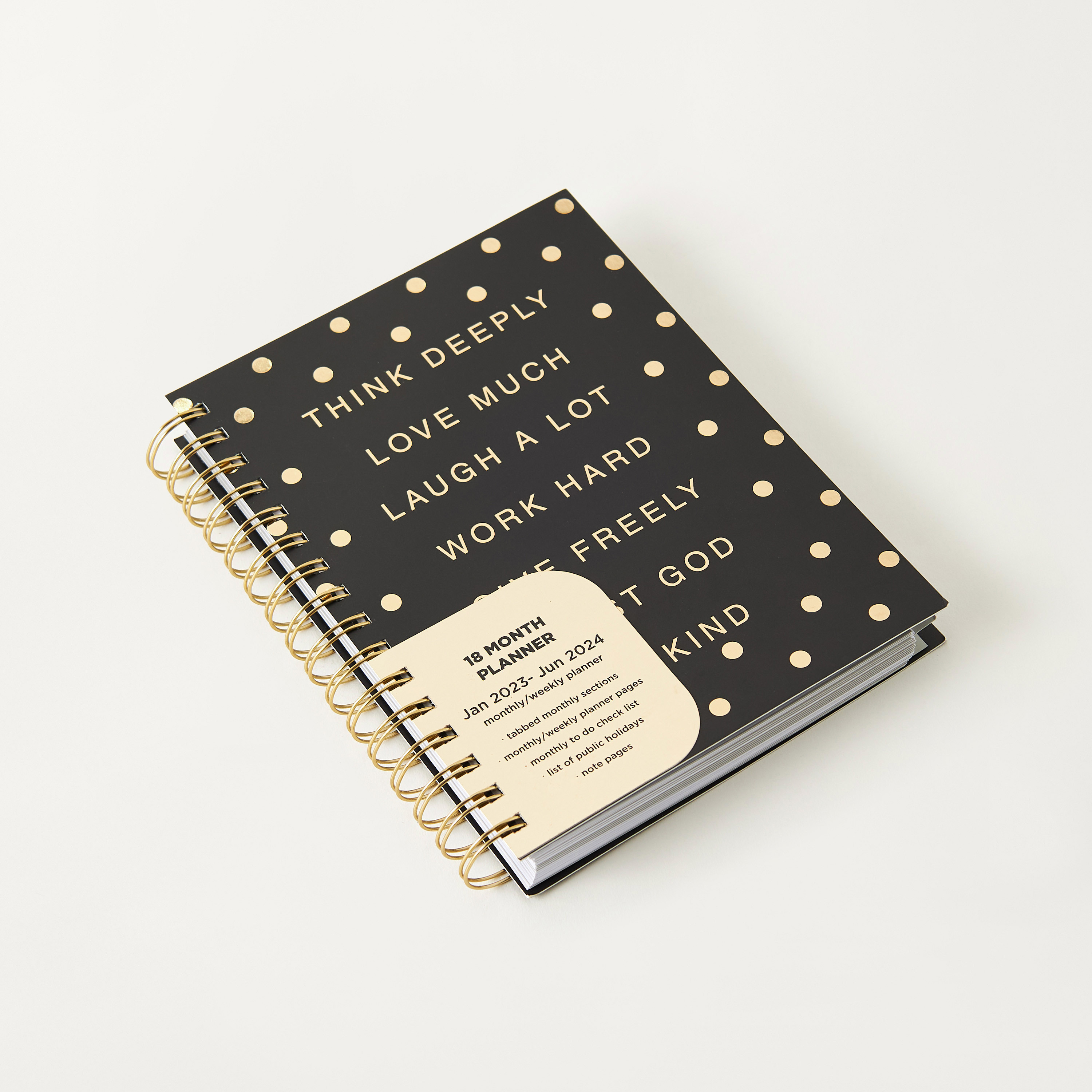 دفتر تخطيط ويوميات مقاس A5 بسلك لولبي وطبعات من سيلون-school-stationery-planners-image-2