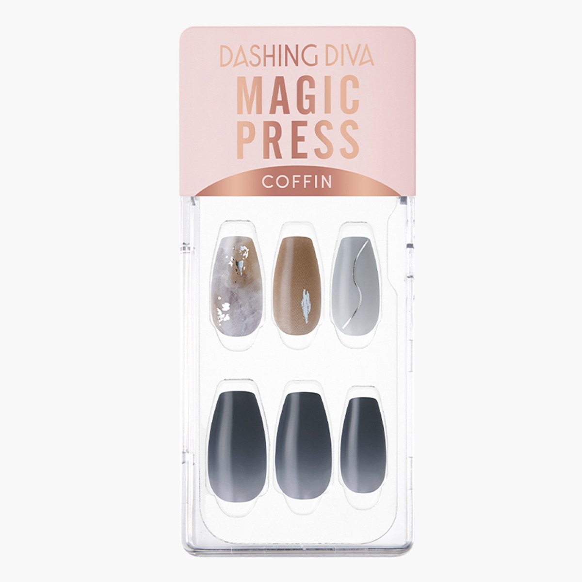 Dashing Diva Magic Press Coffin Press-On Nails-beautyandpersonalcare-makeup-nails-artificialnails-image-1