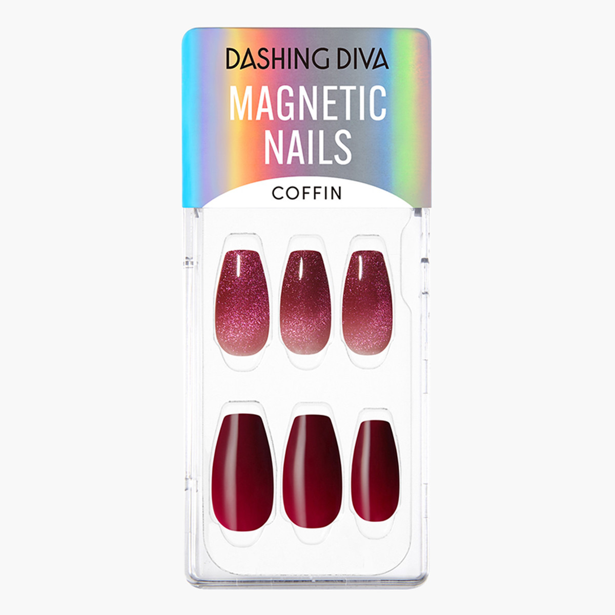 Dashing Diva Magnetic Nails Coffin Press-On Nails-beautyandpersonalcare-makeup-nails-artificialnails-image-1