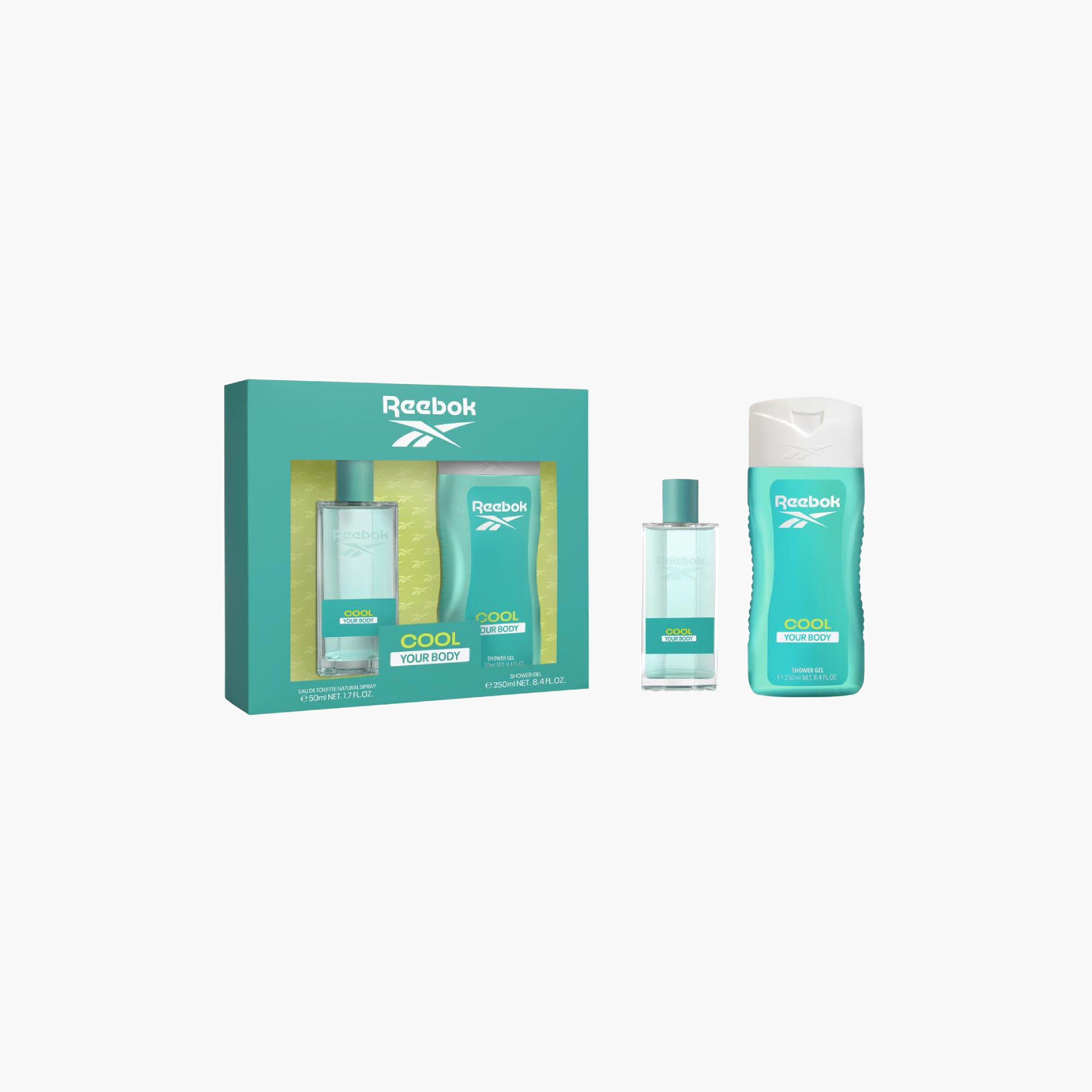 Reebok 2-Piece Cool Your Body Eau de Toilette and Shower Gel Set for Women-beautyandpersonalcare-giftsets-image-1