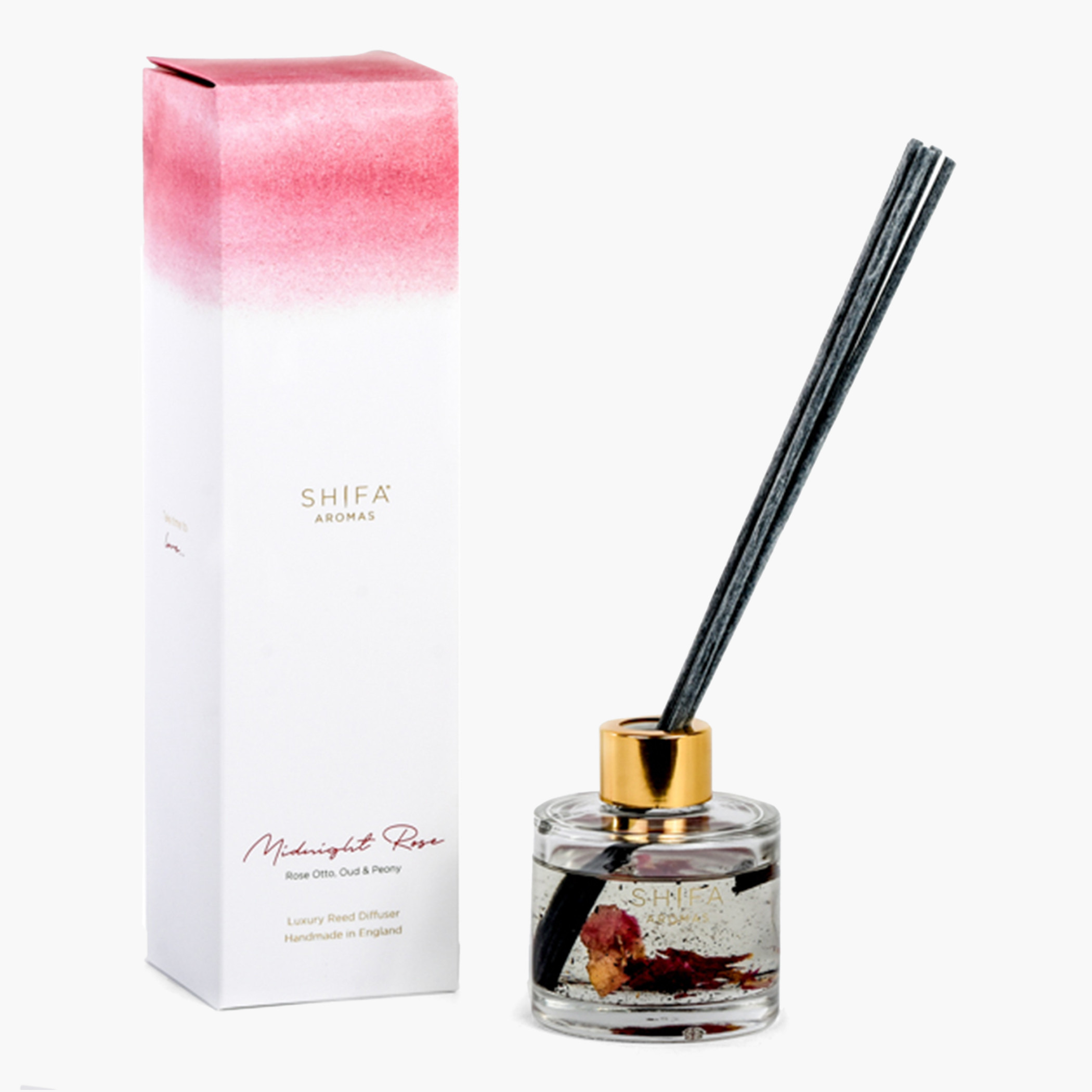 Shifa Aromas Midnight Rose Diffuser Set - 100 ml-household-homefragrance-reeddiffusers-image-1