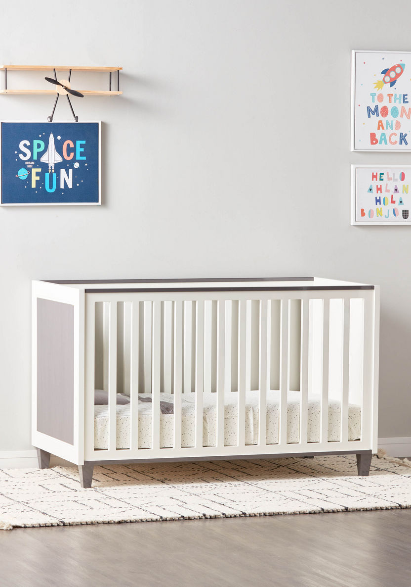 Giggles Brooklyn Baby Cot - 130x70 cm-Baby Cribs-image-7
