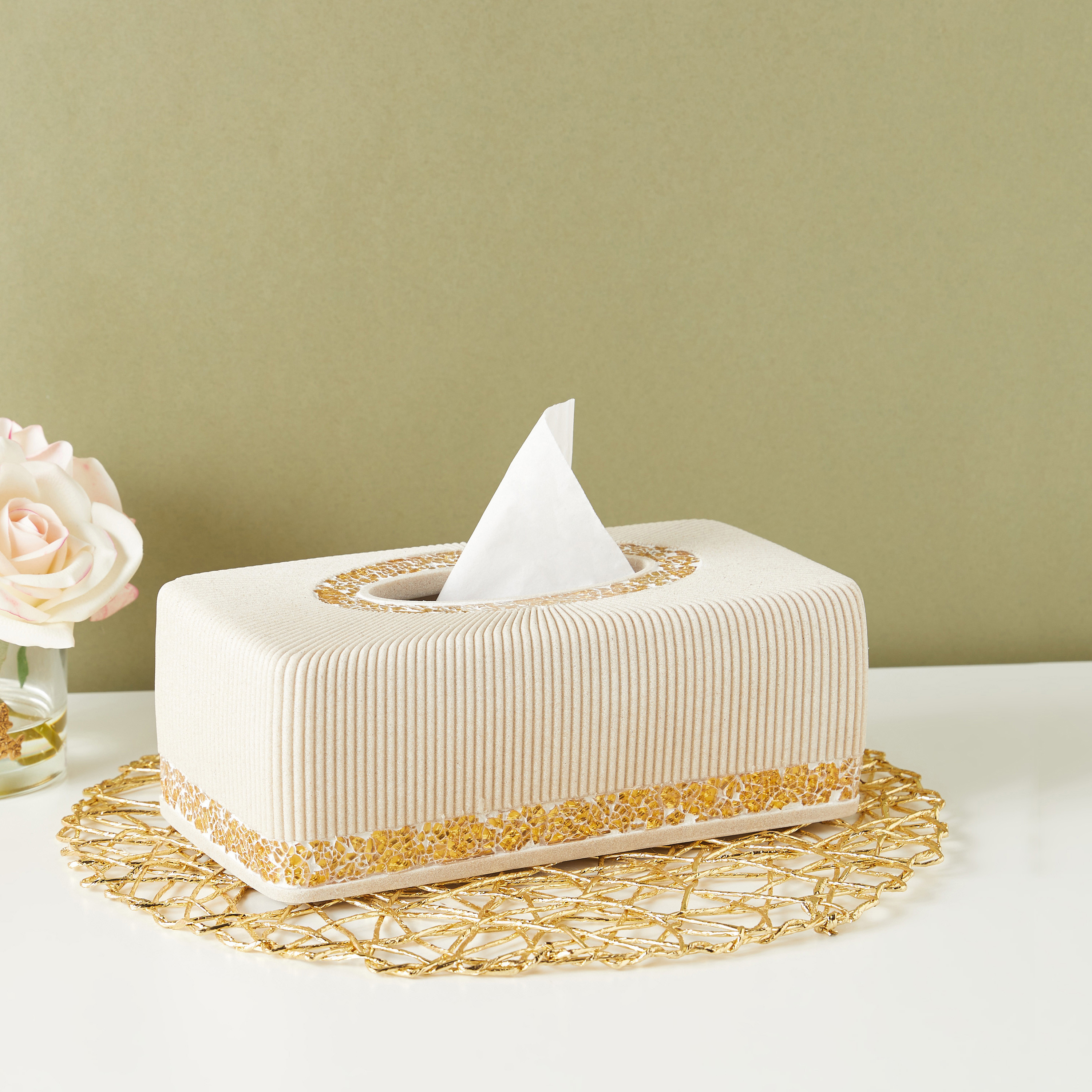 Buy Textured Tissue Box Online | Centrepoint Kuwait