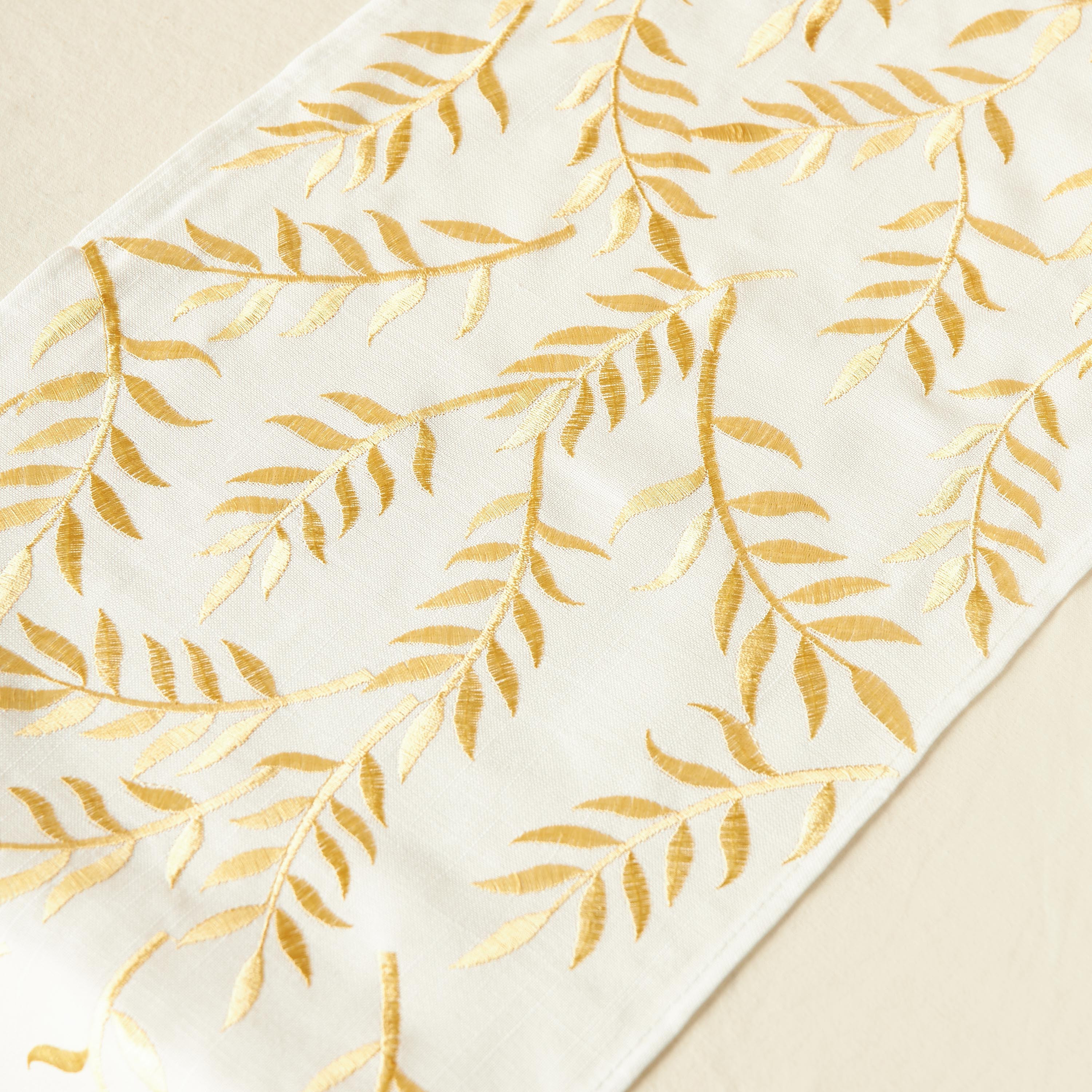 Oasis Embroidered Runner - 180x33 cms-household-dining-tablelinen-runnersandtablecovers-image-3