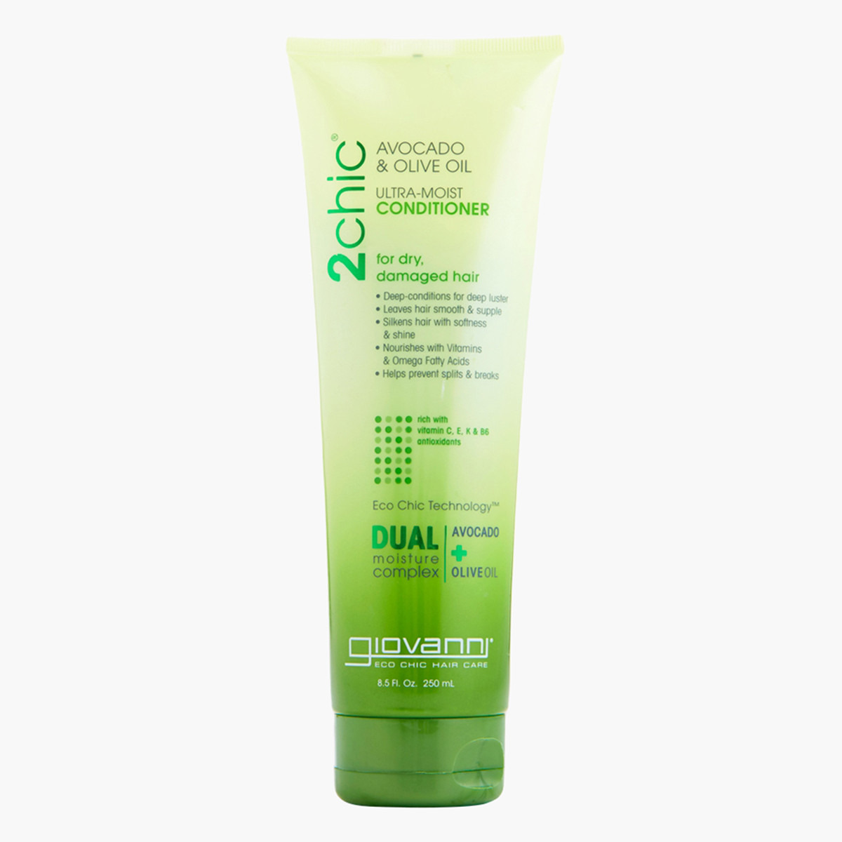 Giovanni 2chic Avocado and Olive Ultra Moist Conditioner - 250 ml-beautyandpersonalcare-hair-haircare-conditioners-image-1