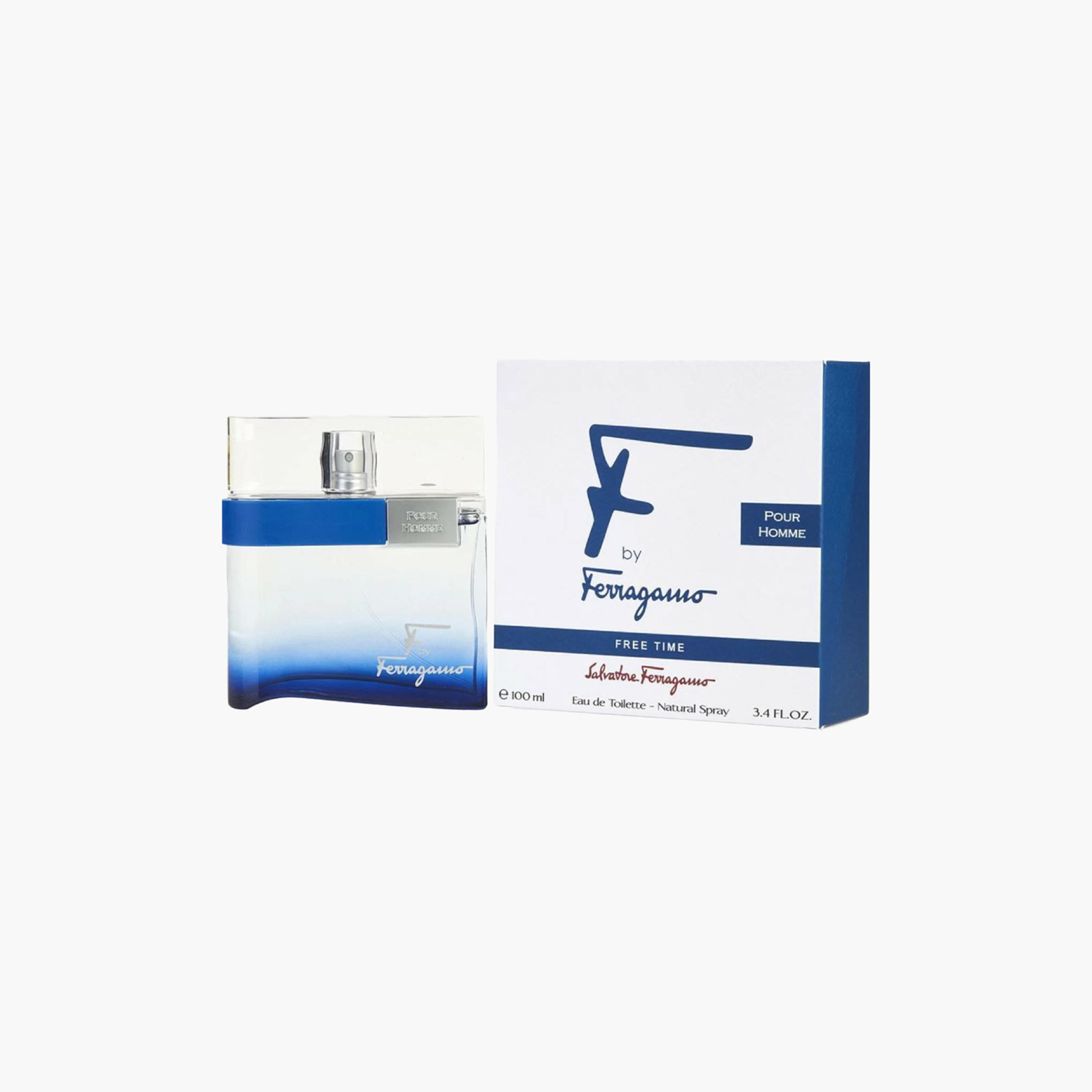 Shop Salvatore Ferragamo F By Ferragamo Free Time Eau de Toilette for Men 100 ml Online Max Kuwait