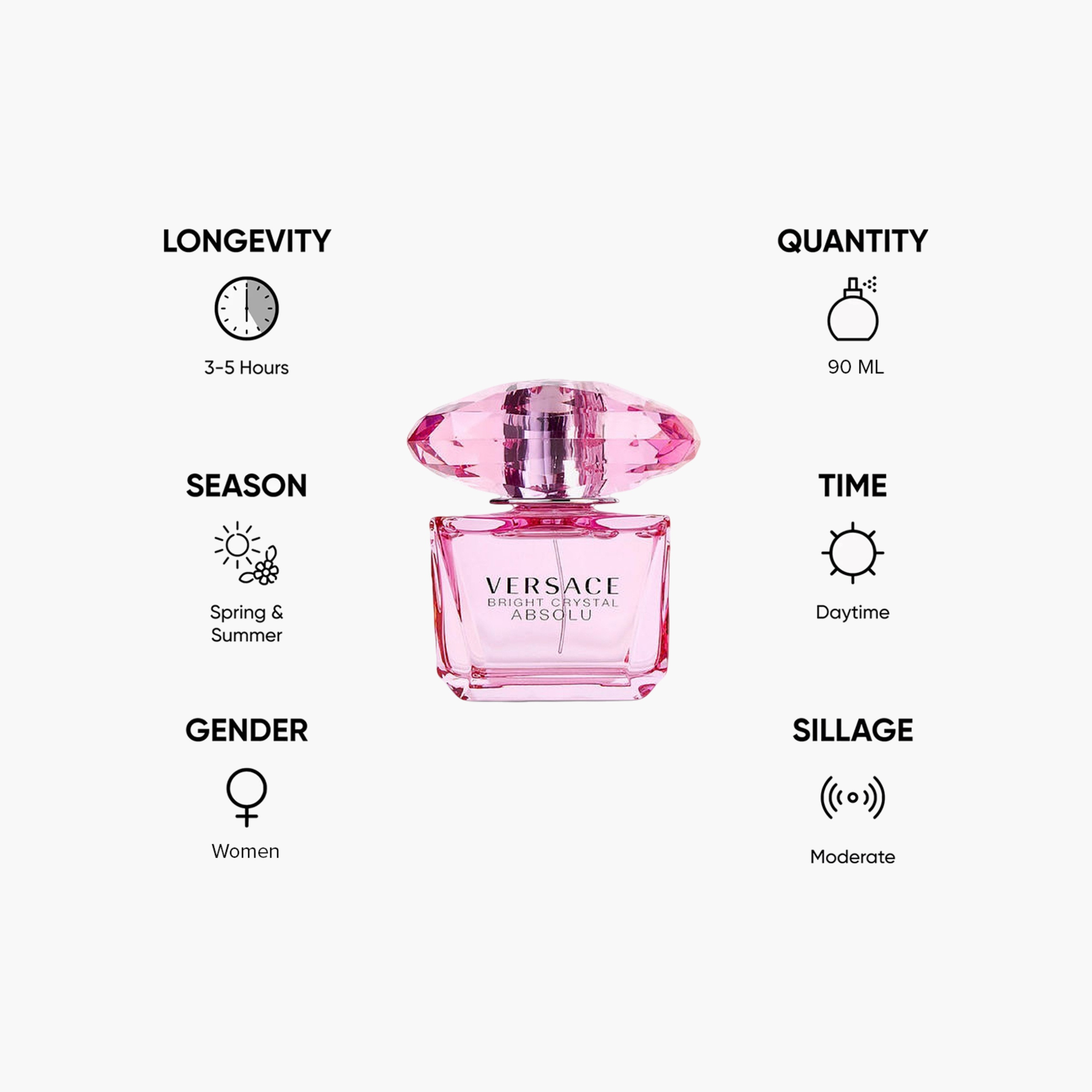 Versace Women's Bright Crystal Absolu Eau de Parfum Spray - 90 ml-beautyandpersonalcare-fragrance-women-image-5