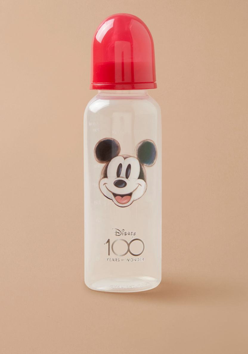 Disney Mickey Mouse Print 3-Piece Feeding Bottle Set - 250 ml-Bottles and Teats-image-3