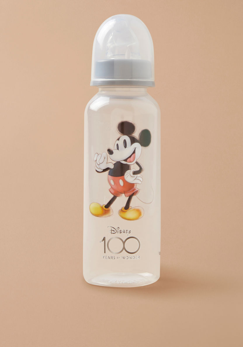 Disney Mickey Mouse Print 3-Piece Feeding Bottle Set - 250 ml-Bottles and Teats-image-4