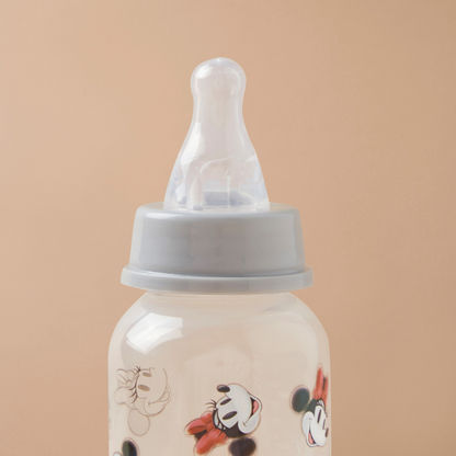 Disney 3-Piece Minnie Mouse Print Feeding Bottle Set - 250 ml-Bottles and Teats-image-1