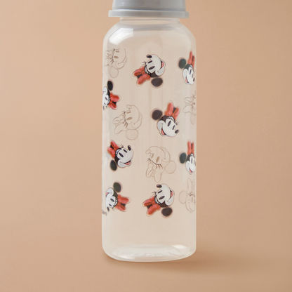 Disney 3-Piece Minnie Mouse Print Feeding Bottle Set - 250 ml-Bottles and Teats-image-2