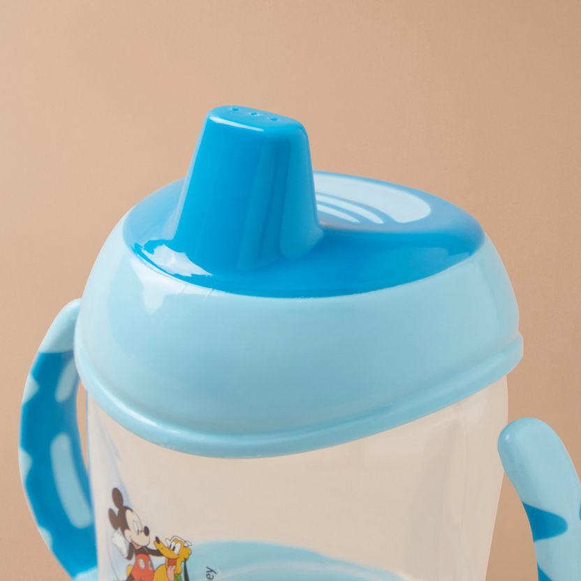 Disney Mickey Mouse Print Spill Proof Cup with Cap-Mealtime Essentials-image-1