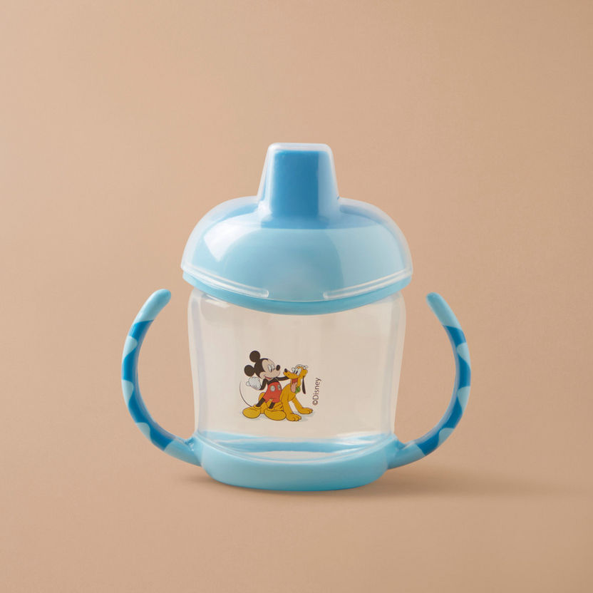 Disney Mickey Mouse Print Spill Proof Cup with Cap-Mealtime Essentials-image-3