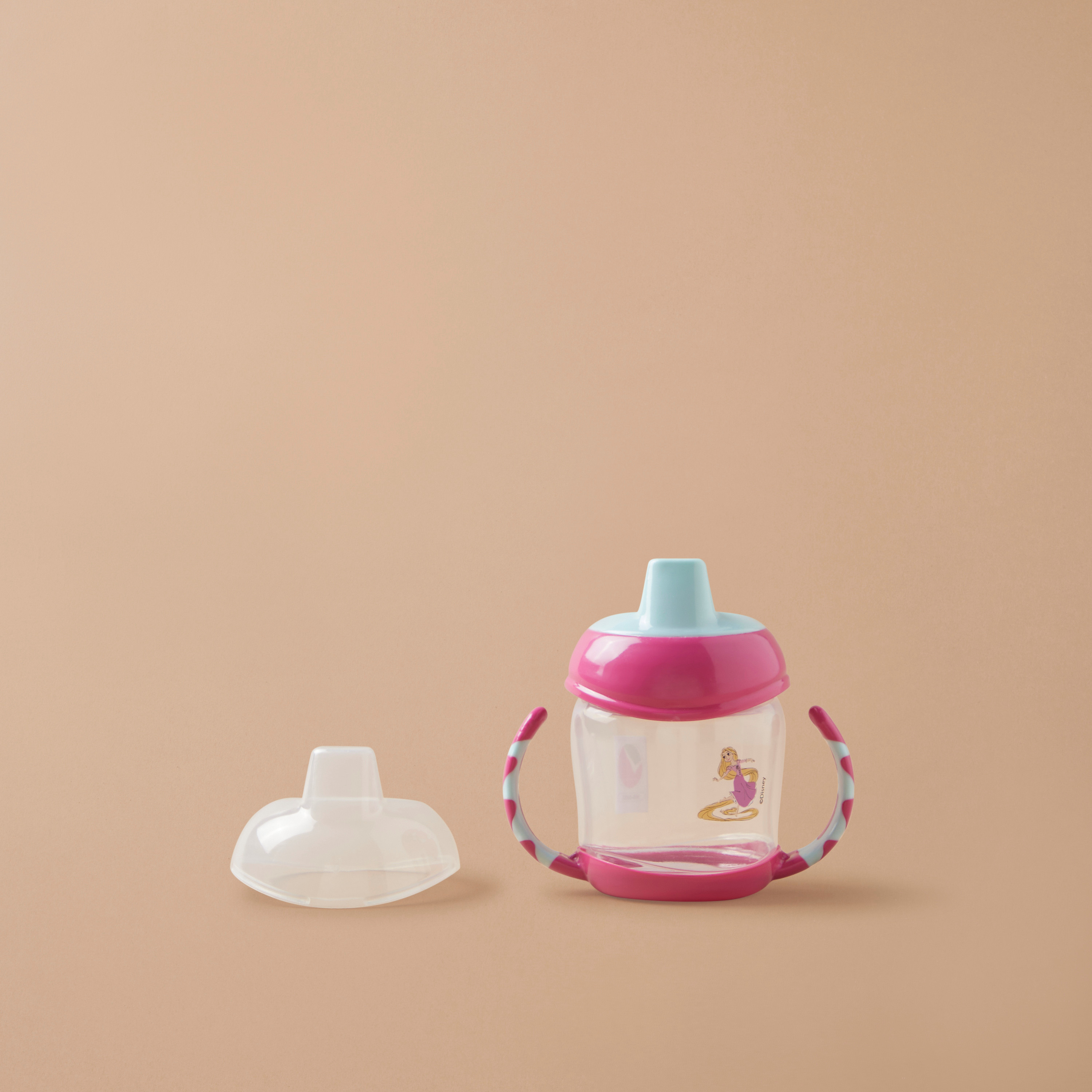 Disney Rapunzel Print Tinted Spill Proof Cup with Cap and Spout-baby-feeding-mealtimeessentials-image-1